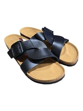 Aerothotic Kai Cork Recovery Cross-Strappy Slide Sandals Women's Size 41 US 10